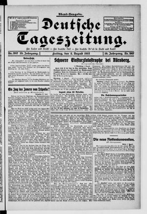 Deutsche Tageszeitung vom 02.08.1912