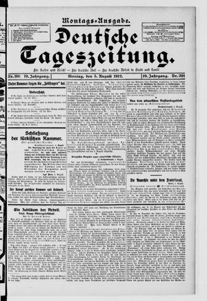 Deutsche Tageszeitung vom 05.08.1912
