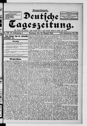 Deutsche Tageszeitung vom 18.08.1912