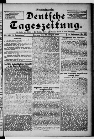 Deutsche Tageszeitung vom 30.08.1912