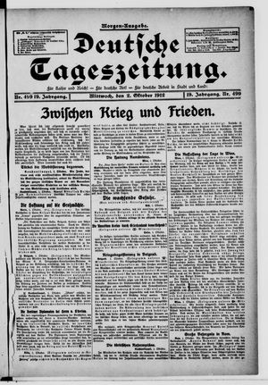 Deutsche Tageszeitung vom 02.10.1912