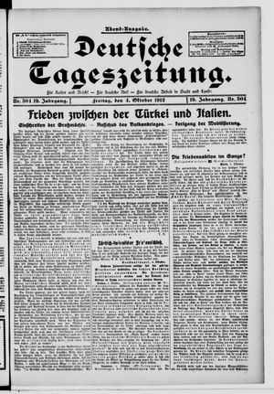 Deutsche Tageszeitung vom 04.10.1912