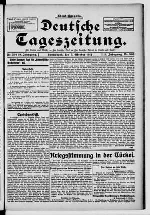 Deutsche Tageszeitung vom 05.10.1912