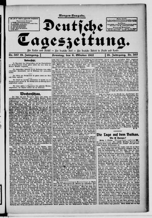 Deutsche Tageszeitung vom 06.10.1912