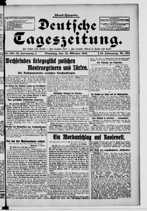 Deutsche Tageszeitung vom 15.10.1912