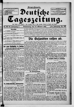 Deutsche Tageszeitung vom 17.10.1912