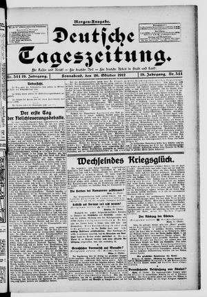 Deutsche Tageszeitung vom 26.10.1912
