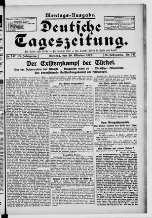 Deutsche Tageszeitung vom 28.10.1912
