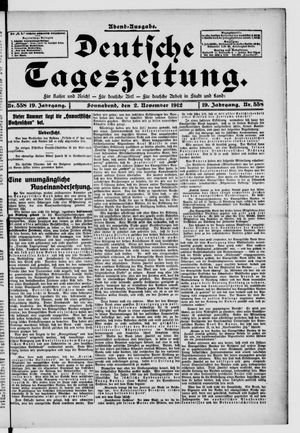 Deutsche Tageszeitung vom 02.11.1912