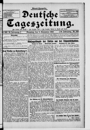 Deutsche Tageszeitung vom 05.11.1912