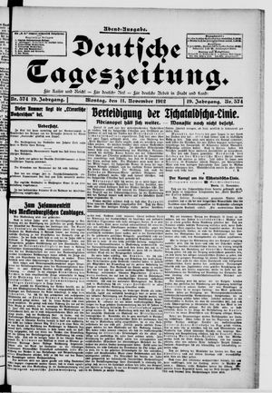 Deutsche Tageszeitung vom 11.11.1912