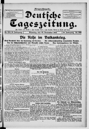 Deutsche Tageszeitung vom 19.11.1912