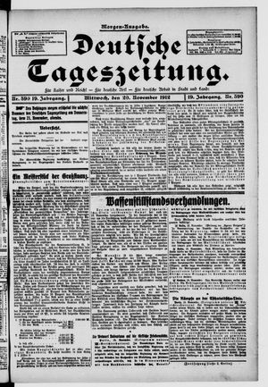 Deutsche Tageszeitung vom 20.11.1912