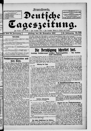 Deutsche Tageszeitung vom 29.11.1912