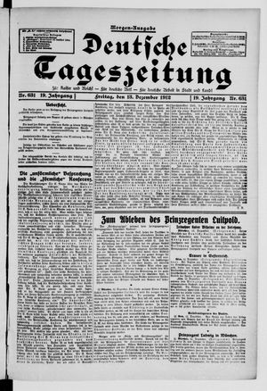 Deutsche Tageszeitung vom 13.12.1912
