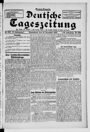 Deutsche Tageszeitung vom 14.12.1912