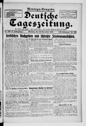 Deutsche Tageszeitung vom 16.12.1912