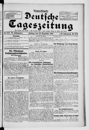 Deutsche Tageszeitung vom 20.12.1912