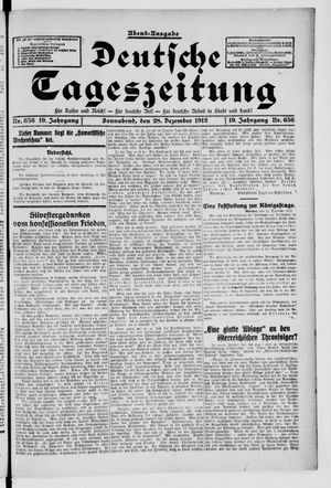 Deutsche Tageszeitung vom 28.12.1912