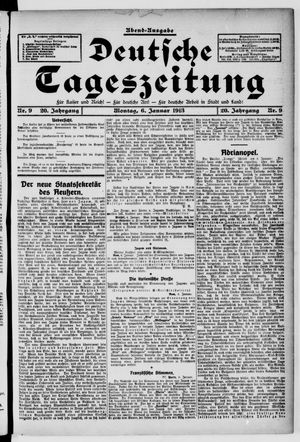 Deutsche Tageszeitung vom 06.01.1913