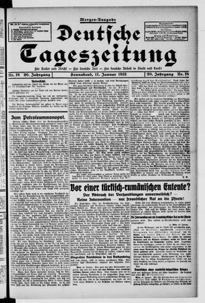 Deutsche Tageszeitung vom 11.01.1913