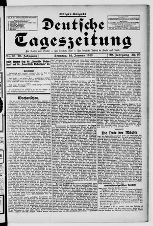 Deutsche Tageszeitung vom 12.01.1913