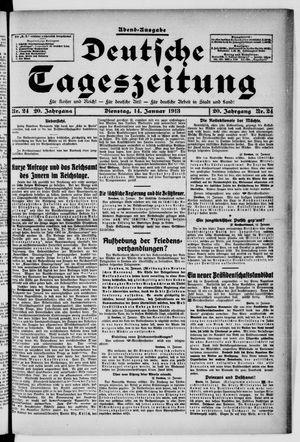 Deutsche Tageszeitung vom 14.01.1913