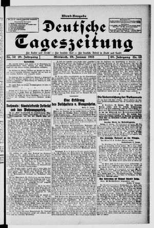 Deutsche Tageszeitung vom 29.01.1913