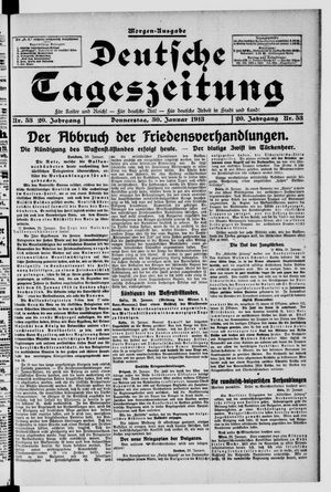 Deutsche Tageszeitung vom 30.01.1913
