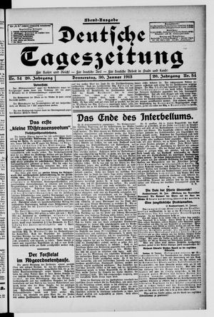 Deutsche Tageszeitung vom 30.01.1913