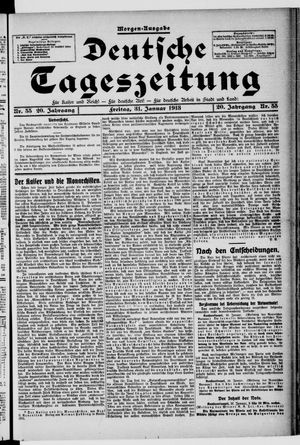 Deutsche Tageszeitung vom 31.01.1913