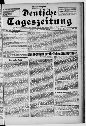 Deutsche Tageszeitung vom 31.01.1913
