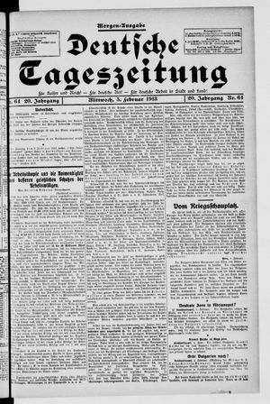 Deutsche Tageszeitung vom 05.02.1913