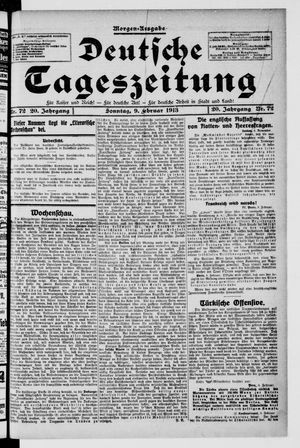 Deutsche Tageszeitung vom 09.02.1913