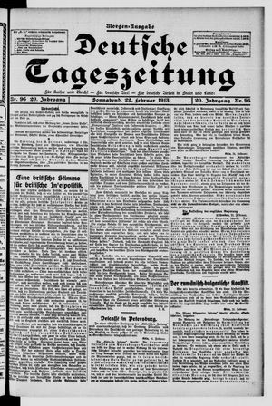 Deutsche Tageszeitung vom 22.02.1913