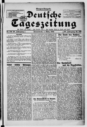 Deutsche Tageszeitung vom 01.03.1913