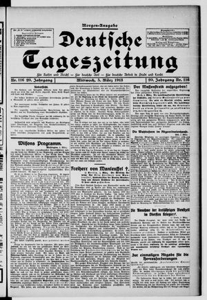 Deutsche Tageszeitung on Mar 5, 1913
