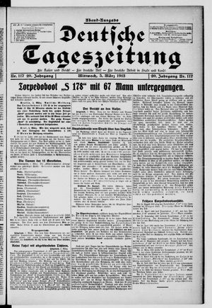 Deutsche Tageszeitung on Mar 5, 1913