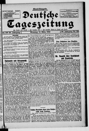 Deutsche Tageszeitung vom 11.03.1913