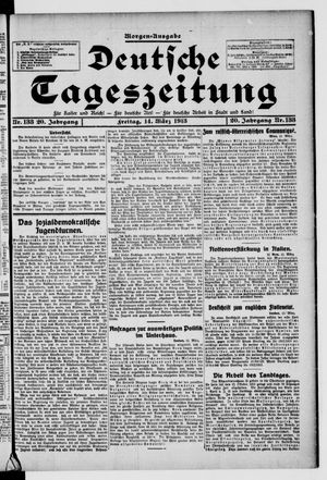Deutsche Tageszeitung vom 14.03.1913