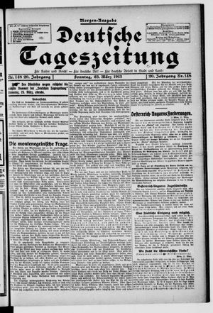 Deutsche Tageszeitung vom 23.03.1913