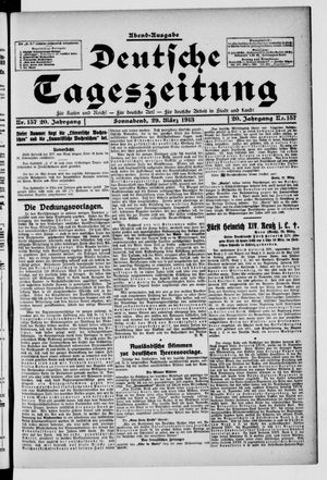 Deutsche Tageszeitung vom 29.03.1913
