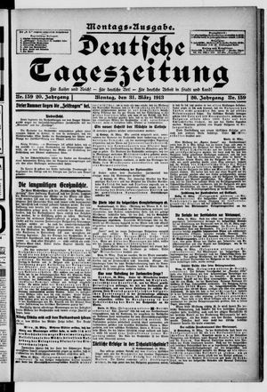 Deutsche Tageszeitung on Mar 31, 1913
