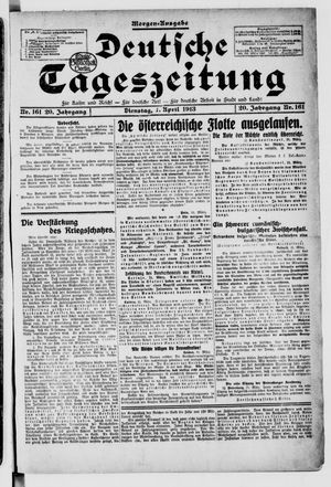 Deutsche Tageszeitung vom 01.04.1913