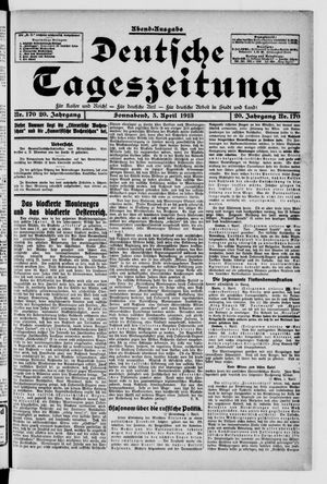 Deutsche Tageszeitung on Apr 5, 1913