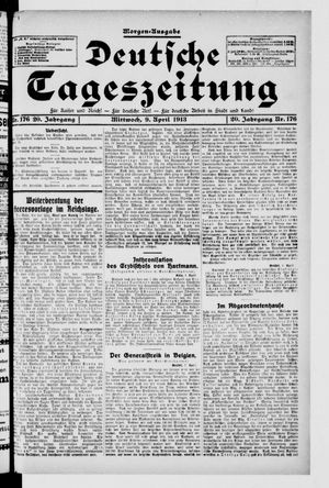 Deutsche Tageszeitung vom 09.04.1913