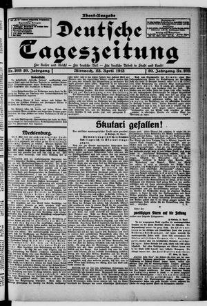 Deutsche Tageszeitung vom 23.04.1913