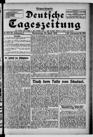 Deutsche Tageszeitung vom 24.04.1913