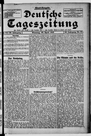 Deutsche Tageszeitung vom 29.04.1913