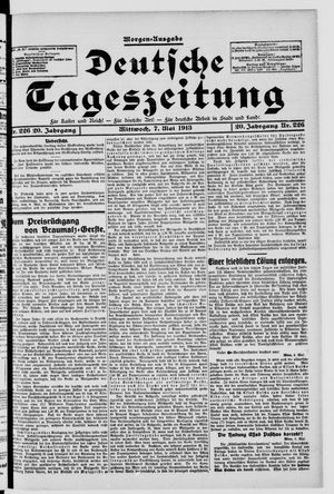 Deutsche Tageszeitung on May 7, 1913